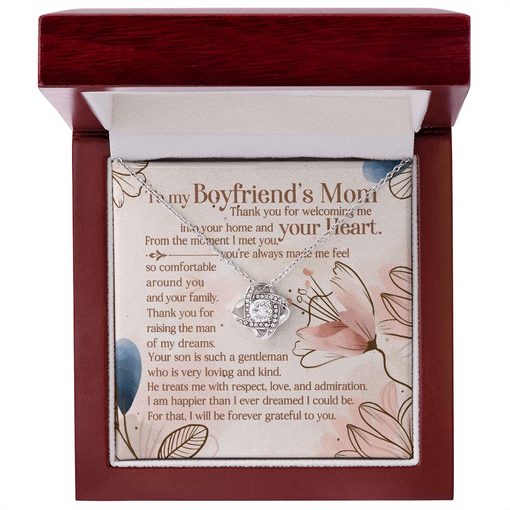 You're Always Made Me Feel So Comfortable - Mom Necklace, Gift For Boyfriend's Mom, Mother's Day Gift For Future Mother-in-law