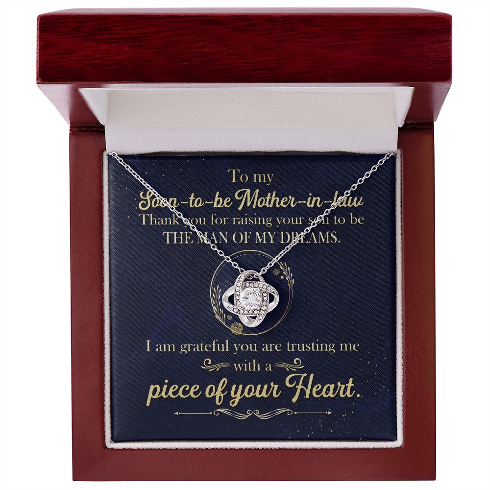 I Am Grateful You Are Trusting Me With A Piece Of Your Heart - Mom Necklace, Gift For Boyfriend's Mom, Mother's Day Gift For Future Mother-in-law