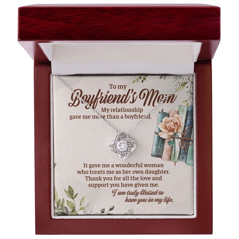 It Gave Me A Wonderful Woman Who Treats Me As Her Own Daughter - Mom Necklace, Gift For Boyfriend's Mom, Mother's Day Gift For Future Mother-in-law