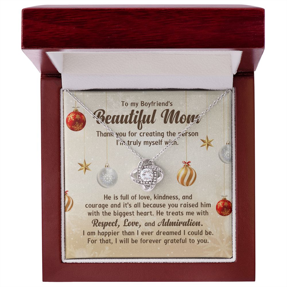 Because You Raised Him With The Biggest Heart - Mom Necklace, Gift For Boyfriend's Mom, Mother's Day Gift For Future Mother-in-law