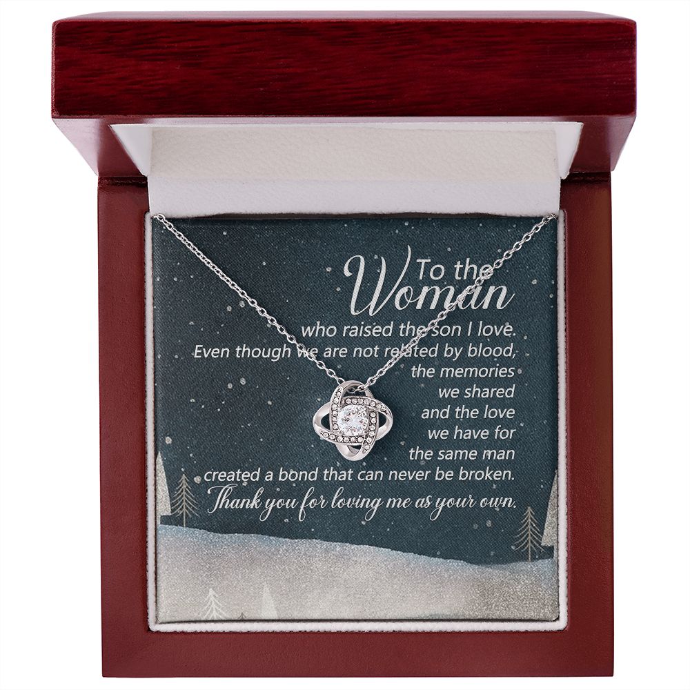 To The Woman Who Raised The Son I Love - Mom Necklace, Gift For Boyfriend's Mom, Mother's Day Gift For Future Mother-in-law