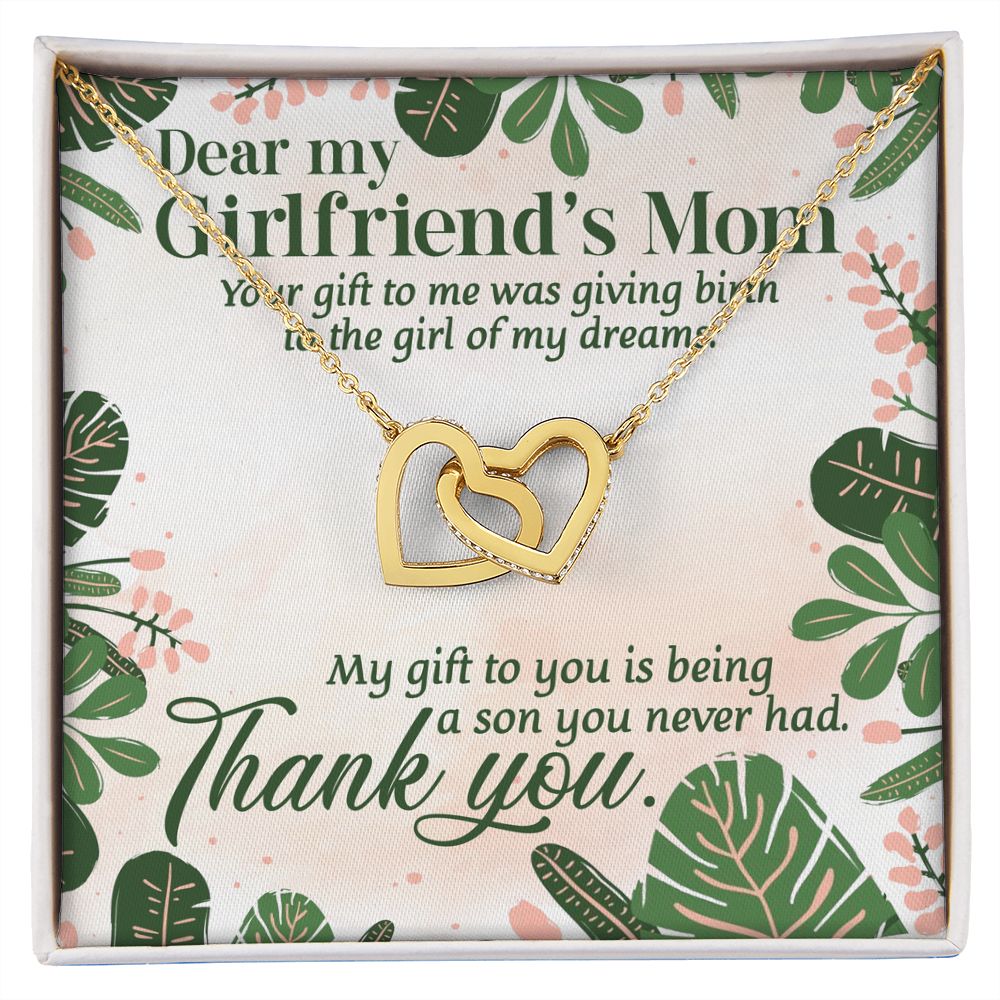 Your Gift To Me Was Giving Birth To The Girl Of My Dreams - Mom Necklace, Gift For Girlfriend's Mom, Mother's Day Gift For Future Mother-in-law