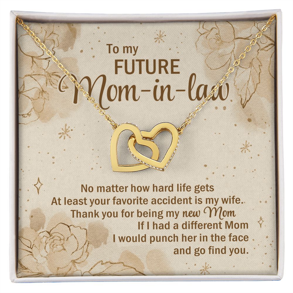 No Matter How Hard Life Gets At Least Your Favorite Accident Is My Wife - Mom Necklace, Gift For Fiance's Mom, Mother's Day Gift For Future Mother-in-law