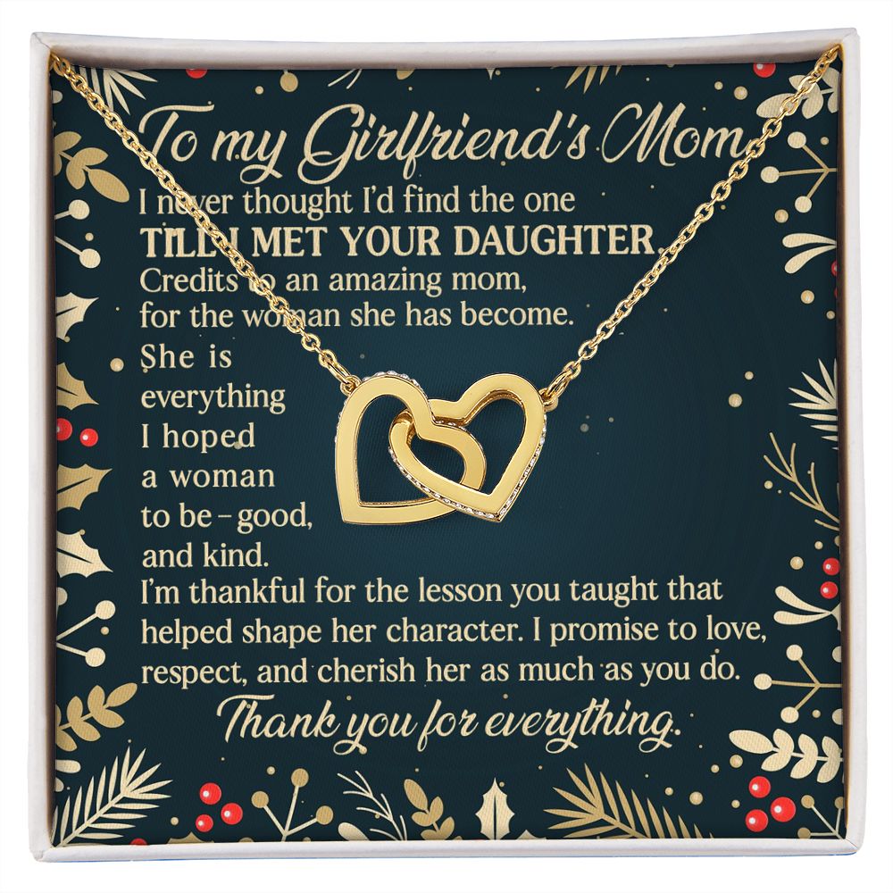 I'm Thankful For The Lesson You Taught That Helped Shape Her Character - Mom Necklace, Gift For Girlfriend's Mom, Mother's Day Gift For Future Mother-in-law