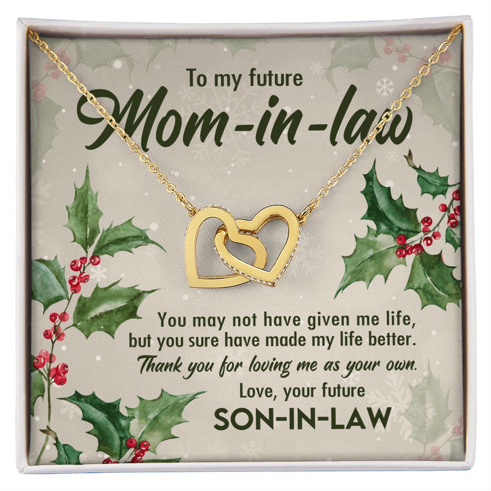 Thank You For Loving Me As Your Own - Mom Necklace, Gift For Fiance's Mom, Mother's Day Gift For Future Mother-in-law