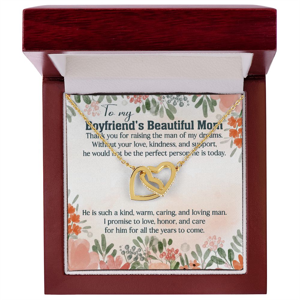 Without Your Love, Kindness, And Support, He Would Not Be The Perfect Person - Mom Necklace, Gift For Boyfriend's Mom, Mother's Day Gift For Future Mother-in-law