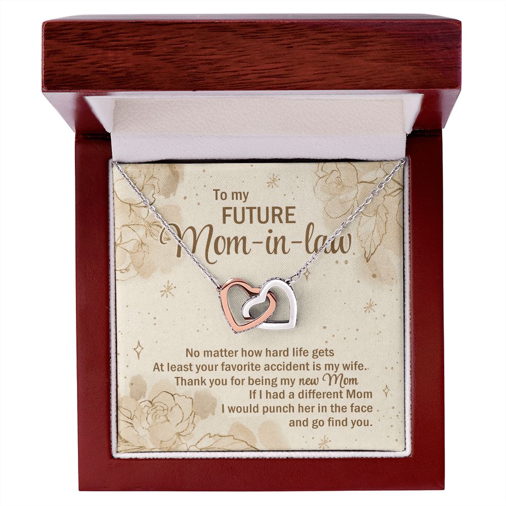 No Matter How Hard Life Gets At Least Your Favorite Accident Is My Wife - Mom Necklace, Gift For Fiance's Mom, Mother's Day Gift For Future Mother-in-law