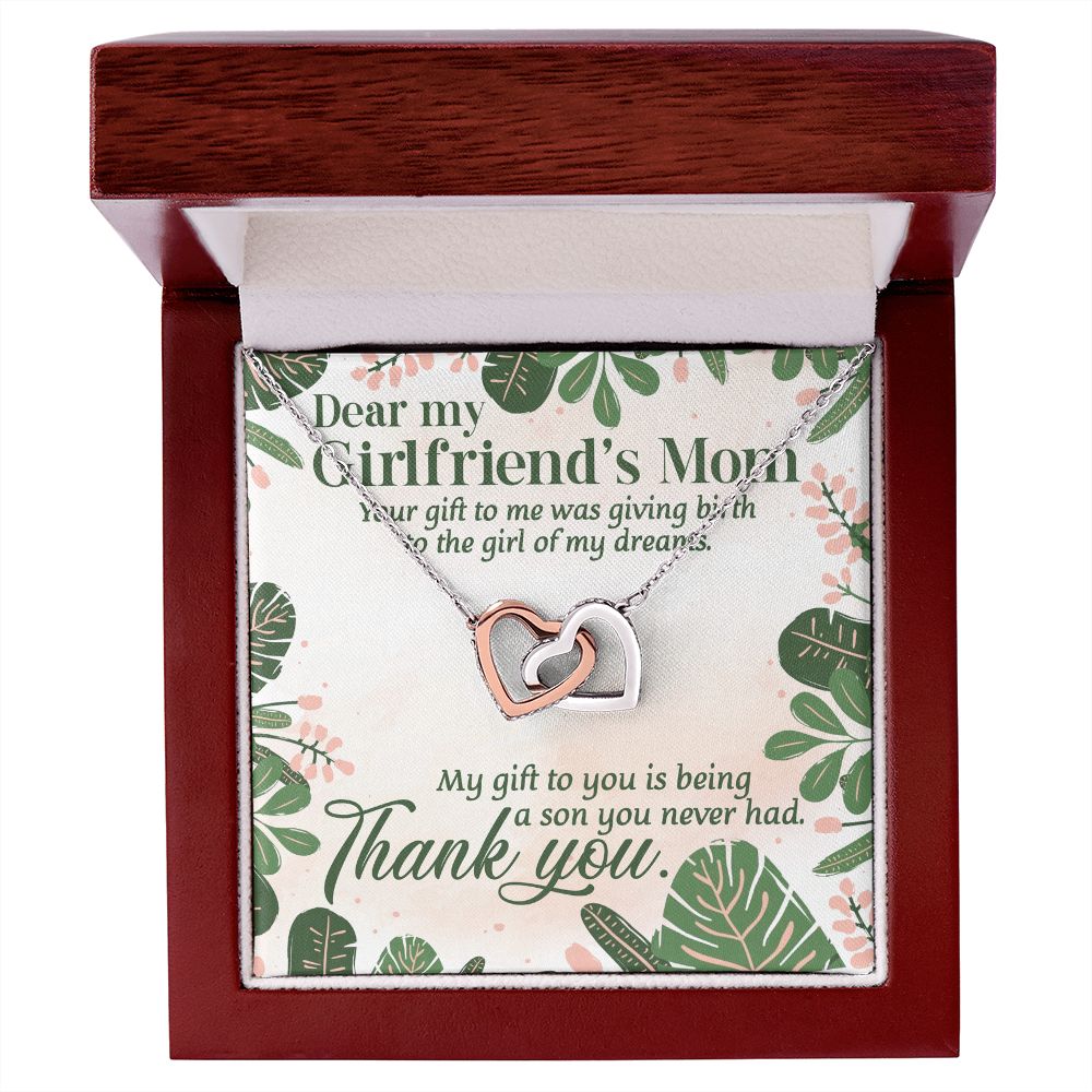 Your Gift To Me Was Giving Birth To The Girl Of My Dreams - Mom Necklace, Gift For Girlfriend's Mom, Mother's Day Gift For Future Mother-in-law