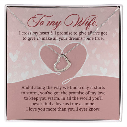 In All The World You'll Never Find A Love As True As Mine - Women's Necklace, Gift For Her, Anniversary Gift, Valentine's Day Gift For Wife