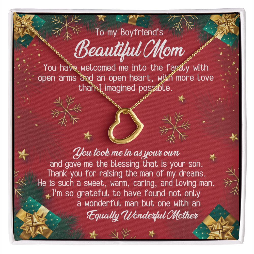You Took Me In As Your Own And Gave Me The Blessing That Is Your Son - Mom Necklace, Gift For Boyfriend's Mom, Mother's Day Gift For Future Mother-in-law
