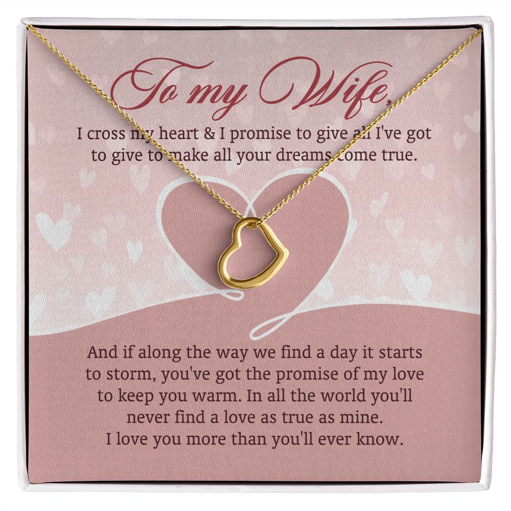 In All The World You'll Never Find A Love As True As Mine - Women's Necklace, Gift For Her, Anniversary Gift, Valentine's Day Gift For Wife