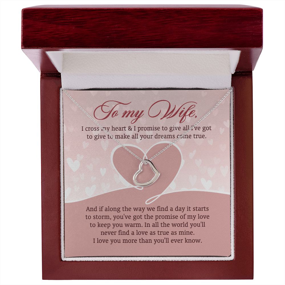 In All The World You'll Never Find A Love As True As Mine - Women's Necklace, Gift For Her, Anniversary Gift, Valentine's Day Gift For Wife
