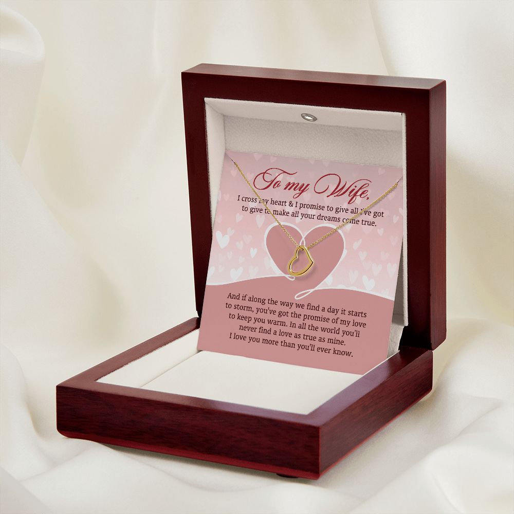 In All The World You'll Never Find A Love As True As Mine - Women's Necklace, Gift For Her, Anniversary Gift, Valentine's Day Gift For Wife