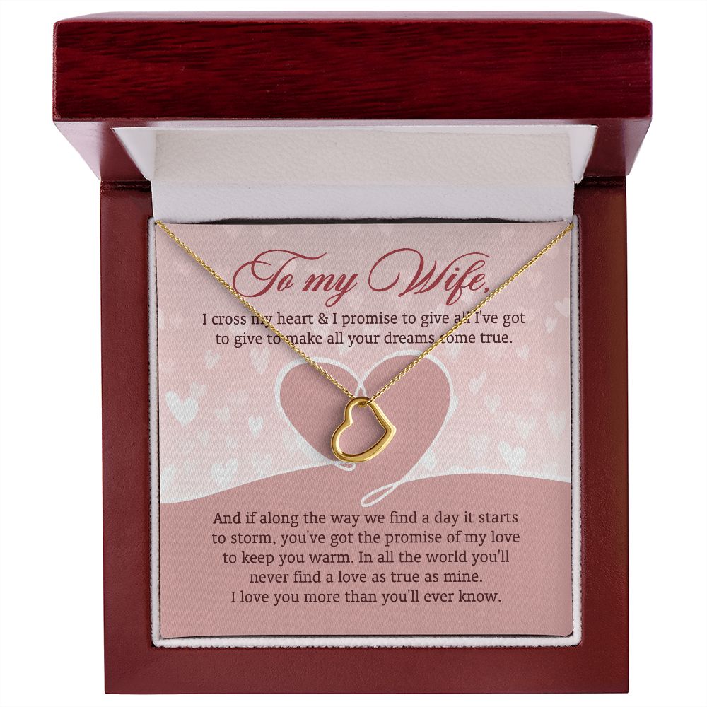 In All The World You'll Never Find A Love As True As Mine - Women's Necklace, Gift For Her, Anniversary Gift, Valentine's Day Gift For Wife