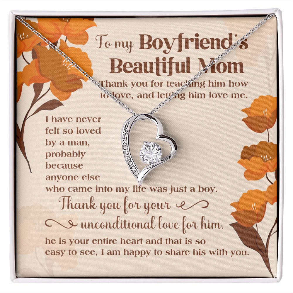 I Have Never Felt So Loved By A Man - Mom Necklace, Gift For Boyfriend's Mom, Mother's Day Gift For Future Mother-in-law