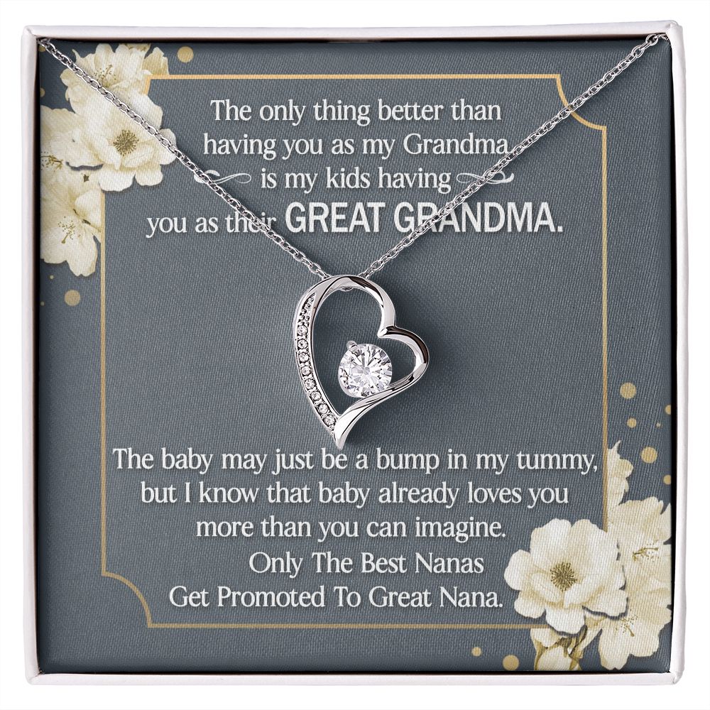 Only The Best Nanas Get Promoted To Great Nana - Women's Necklace, Gift For Grandma-to-be, Gift For Future Grandma. Grandma Necklace