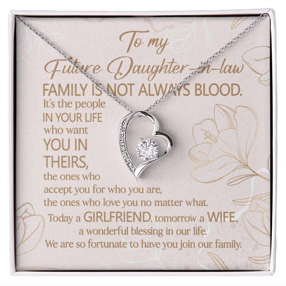 Today A Girlfriend, Tomorrow A Wife, A Wonderful Blessing In Our Life - Women's Necklace, Gift For Son's Girlfriend, Gift For Future Daughter-in-law