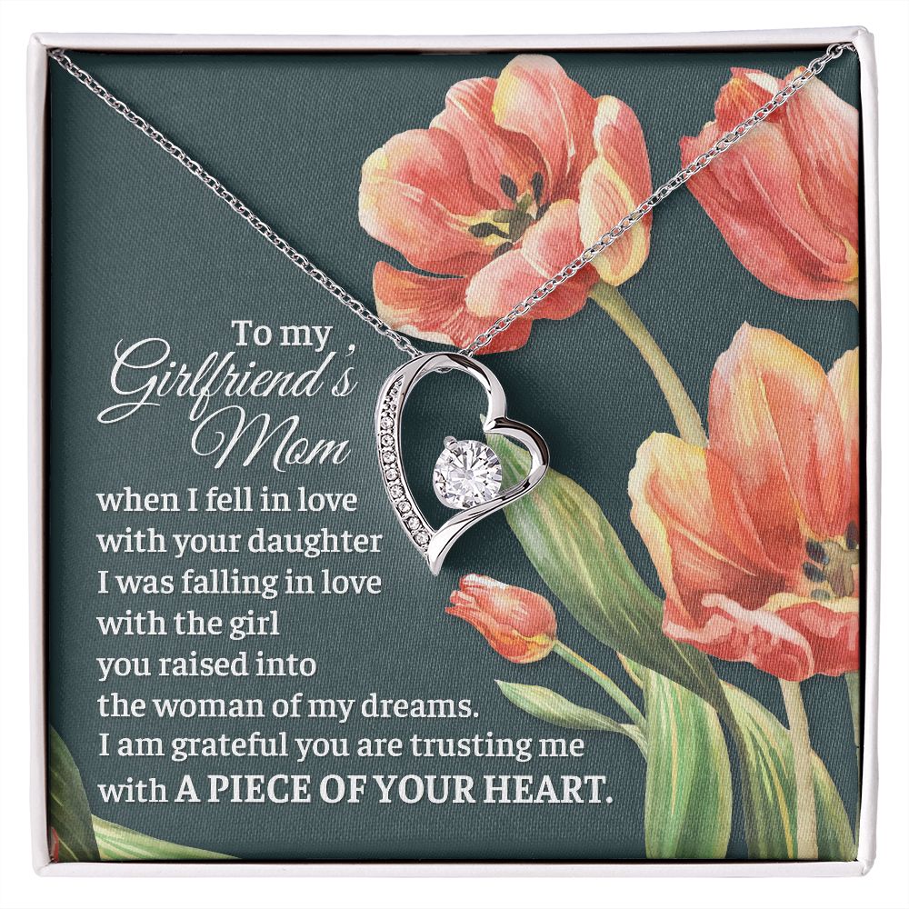 I Am Grateful You Are Trusting Me With A Piece Of Your Heart - Mom Necklace, Gift For Girlfriend's Mom, Mother's Day Gift For Future Mother-in-law