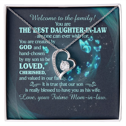 You Are The Best Daughter-In-Law Anyone Can Ever Wish For - Women's Necklace, Gift For Son's Girlfriend, Gift For Future Daughter-in-law