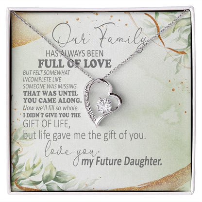 Our Family Has Always Been Full Of Love - Mom Necklace, Gift For Future Mom, Mother's Day Gift For Future Mom
