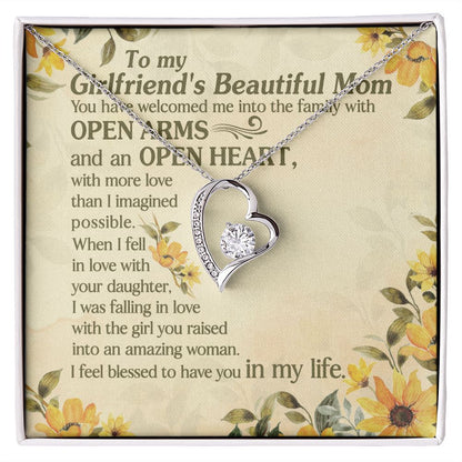 I Was Falling In Love With The Girl You Raised Into An Amazing Woman - Mom Necklace, Gift For Girlfriend's Mom, Mother's Day Gift For Future Mother-in-law
