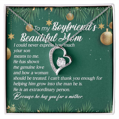 He Has Shown Me How A Woman Should Be Treated - Mom Necklace, Gift For Boyfriend's Mom, Mother's Day Gift For Future Mother-in-law