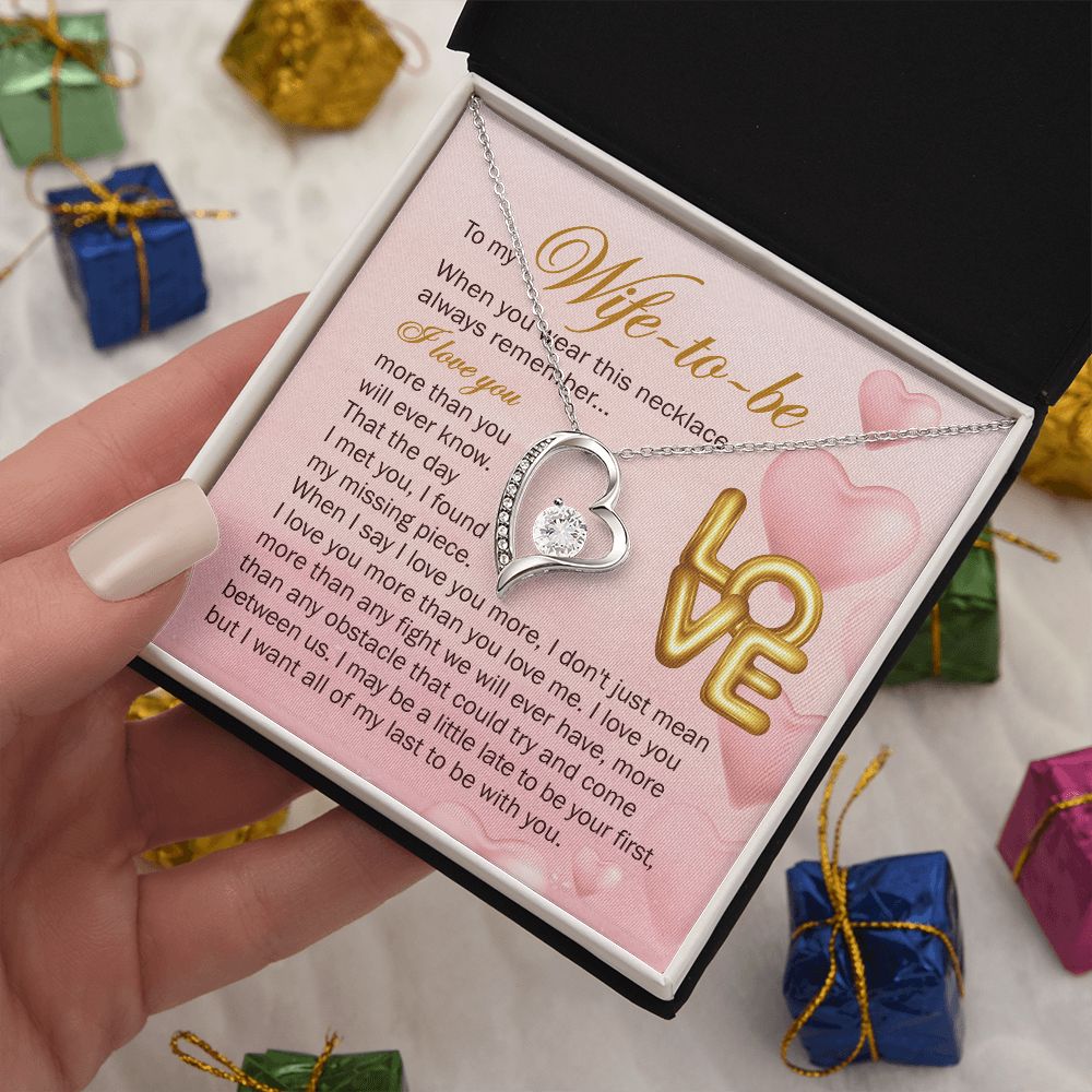 But I Want All Of My Last To Be With You - Women's Necklace, Gift For Her, Anniversary Gift, Valentine's Day Gift For Wife-to-be