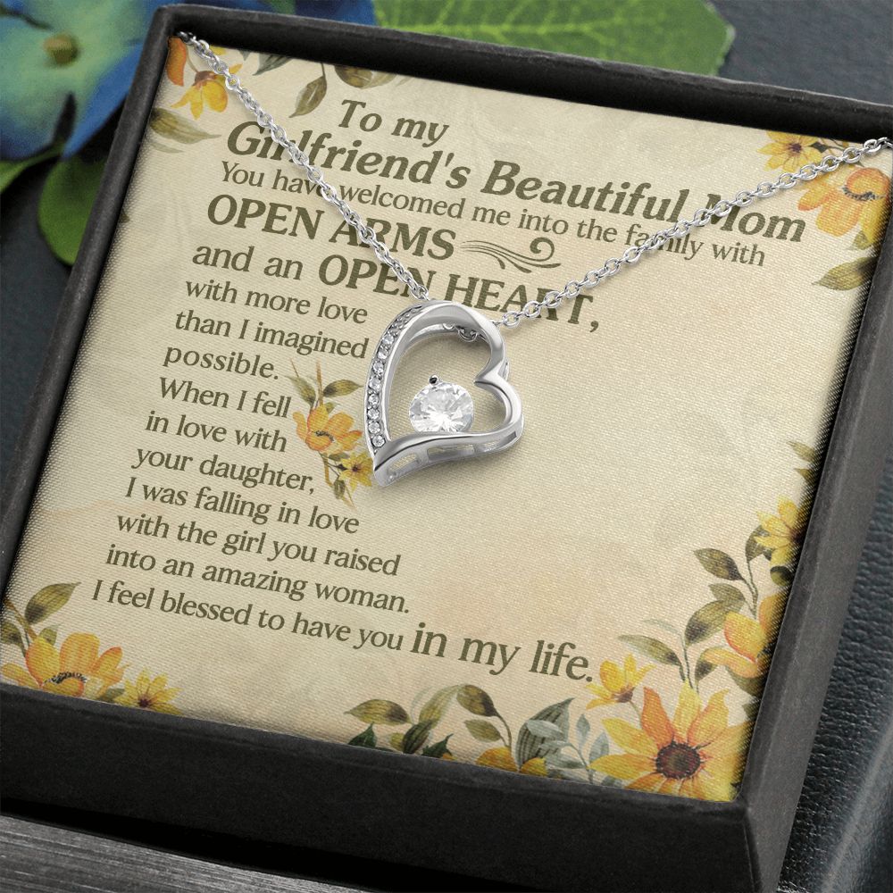 I Was Falling In Love With The Girl You Raised Into An Amazing Woman - Mom Necklace, Gift For Girlfriend's Mom, Mother's Day Gift For Future Mother-in-law