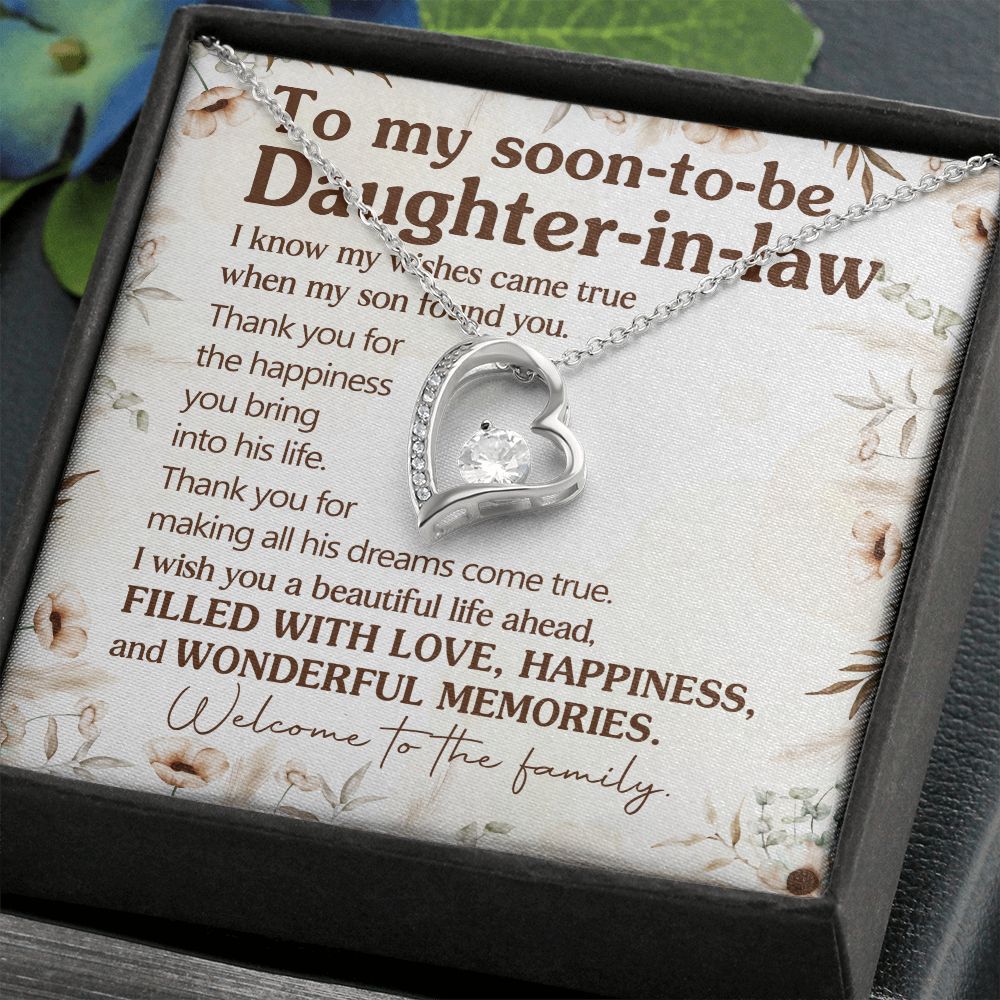Thank You For The Happiness You Bring Into His Life - Women's Necklace, Gift For Son's Girlfriend, Gift For Future Daughter-in-law