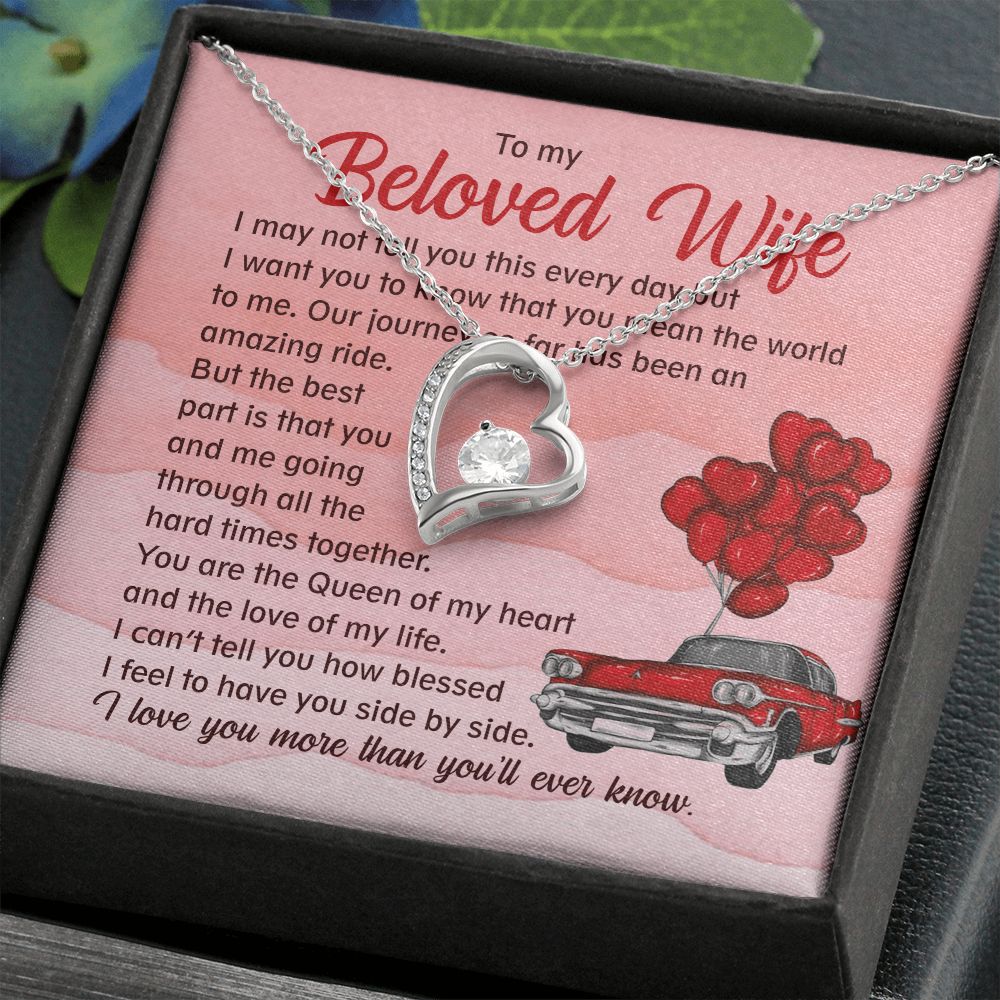 You And Me Going Through All The Hard Times Together - Women's Necklace, Gift For Her, Anniversary Gift, Valentine's Day Gift For Wife