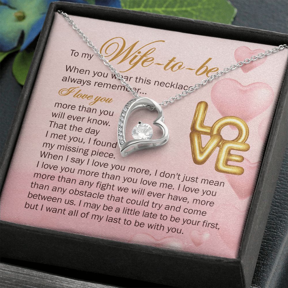 But I Want All Of My Last To Be With You - Women's Necklace, Gift For Her, Anniversary Gift, Valentine's Day Gift For Wife-to-be
