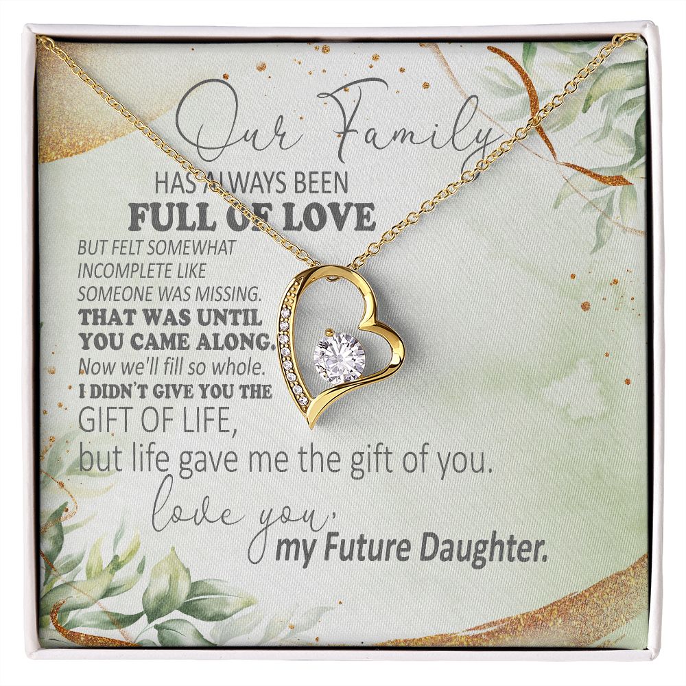 Our Family Has Always Been Full Of Love - Mom Necklace, Gift For Future Mom, Mother's Day Gift For Future Mom
