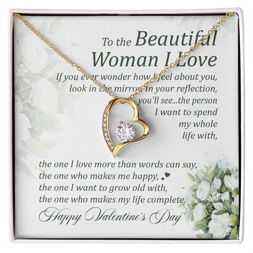 The One Who Makes Me Happy, The One I Want To Grow Old With - Women's Necklace, Gift For Her, Anniversary Gift, Valentine's Day Gift For Wife