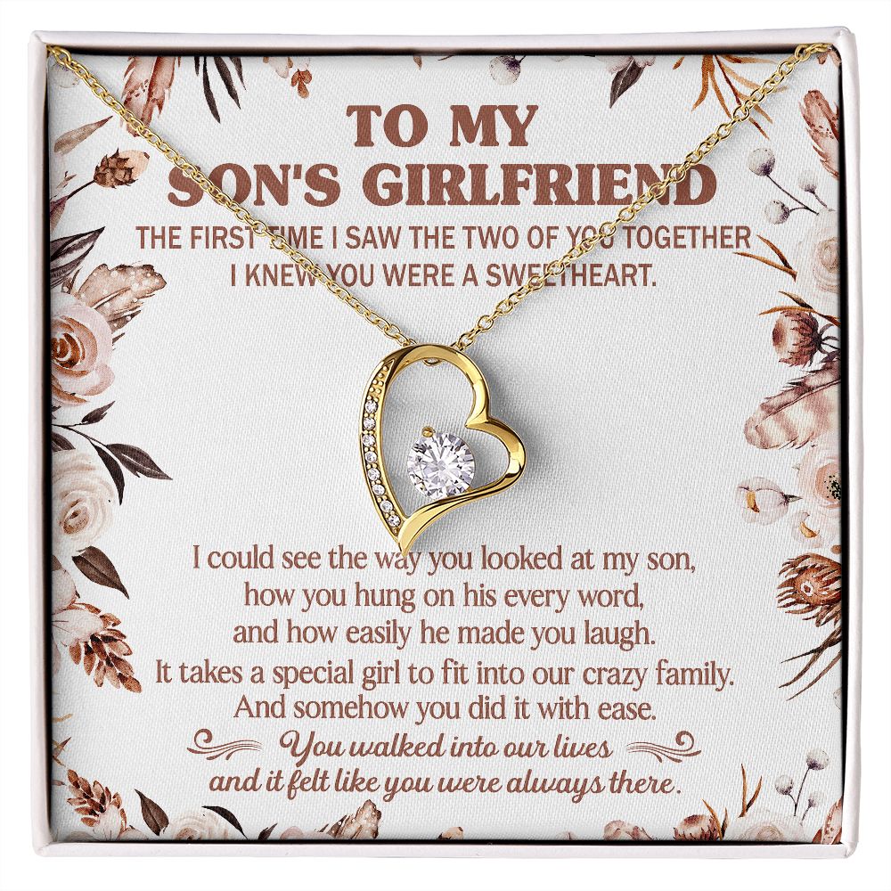 I Could See The Way You Looked At My Son - Women's Necklace, Gift For Son's Girlfriend, Gift For Future Daughter-in-law
