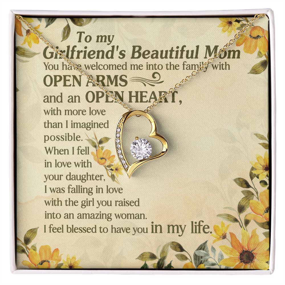 I Was Falling In Love With The Girl You Raised Into An Amazing Woman - Mom Necklace, Gift For Girlfriend's Mom, Mother's Day Gift For Future Mother-in-law