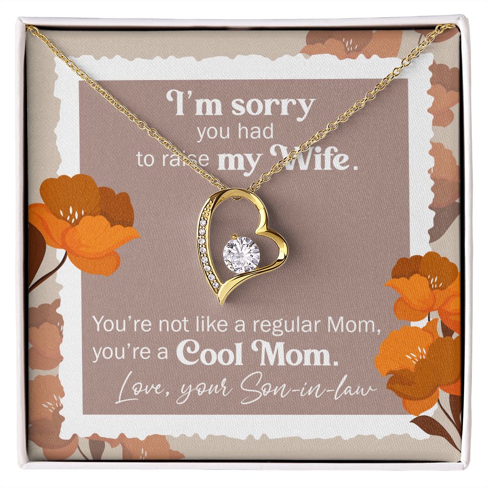 I'm Sorry You Had To Raise My Wife - Mom Necklace, Valentine's Day Gift For Mom-in-law, Mother-in-law Gifts