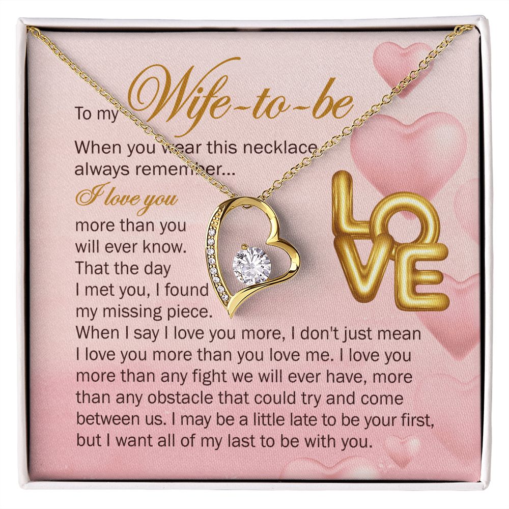 But I Want All Of My Last To Be With You - Women's Necklace, Gift For Her, Anniversary Gift, Valentine's Day Gift For Wife-to-be