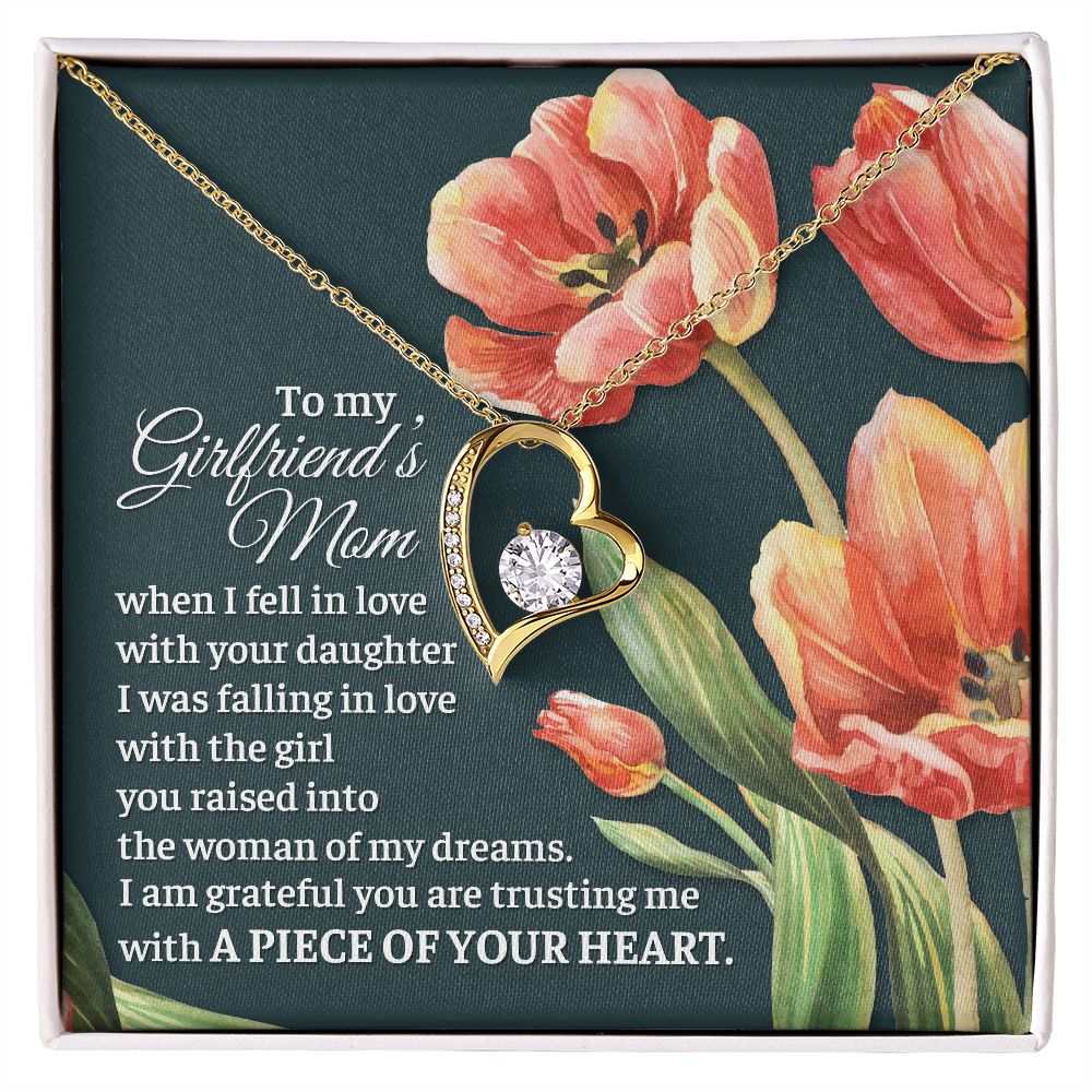 I Am Grateful You Are Trusting Me With A Piece Of Your Heart - Mom Necklace, Gift For Girlfriend's Mom, Mother's Day Gift For Future Mother-in-law