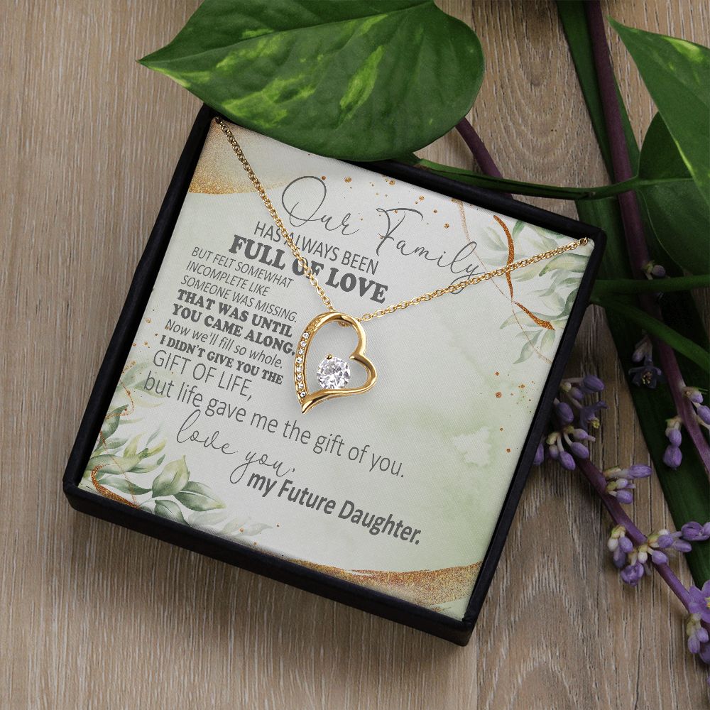Our Family Has Always Been Full Of Love - Mom Necklace, Gift For Future Mom, Mother's Day Gift For Future Mom