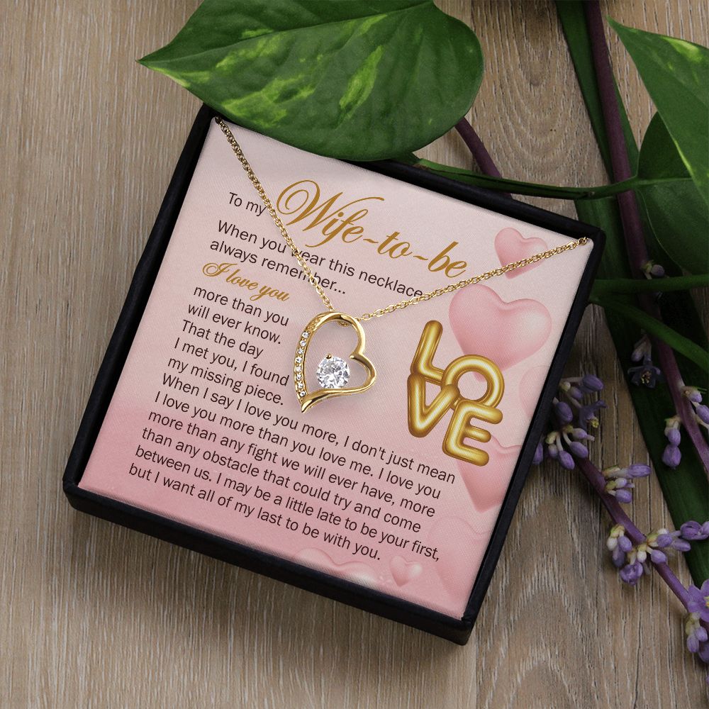 But I Want All Of My Last To Be With You - Women's Necklace, Gift For Her, Anniversary Gift, Valentine's Day Gift For Wife-to-be