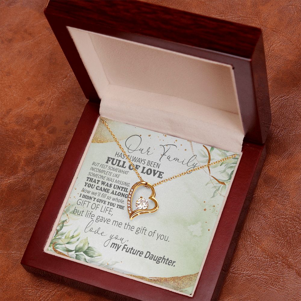Our Family Has Always Been Full Of Love - Mom Necklace, Gift For Future Mom, Mother's Day Gift For Future Mom