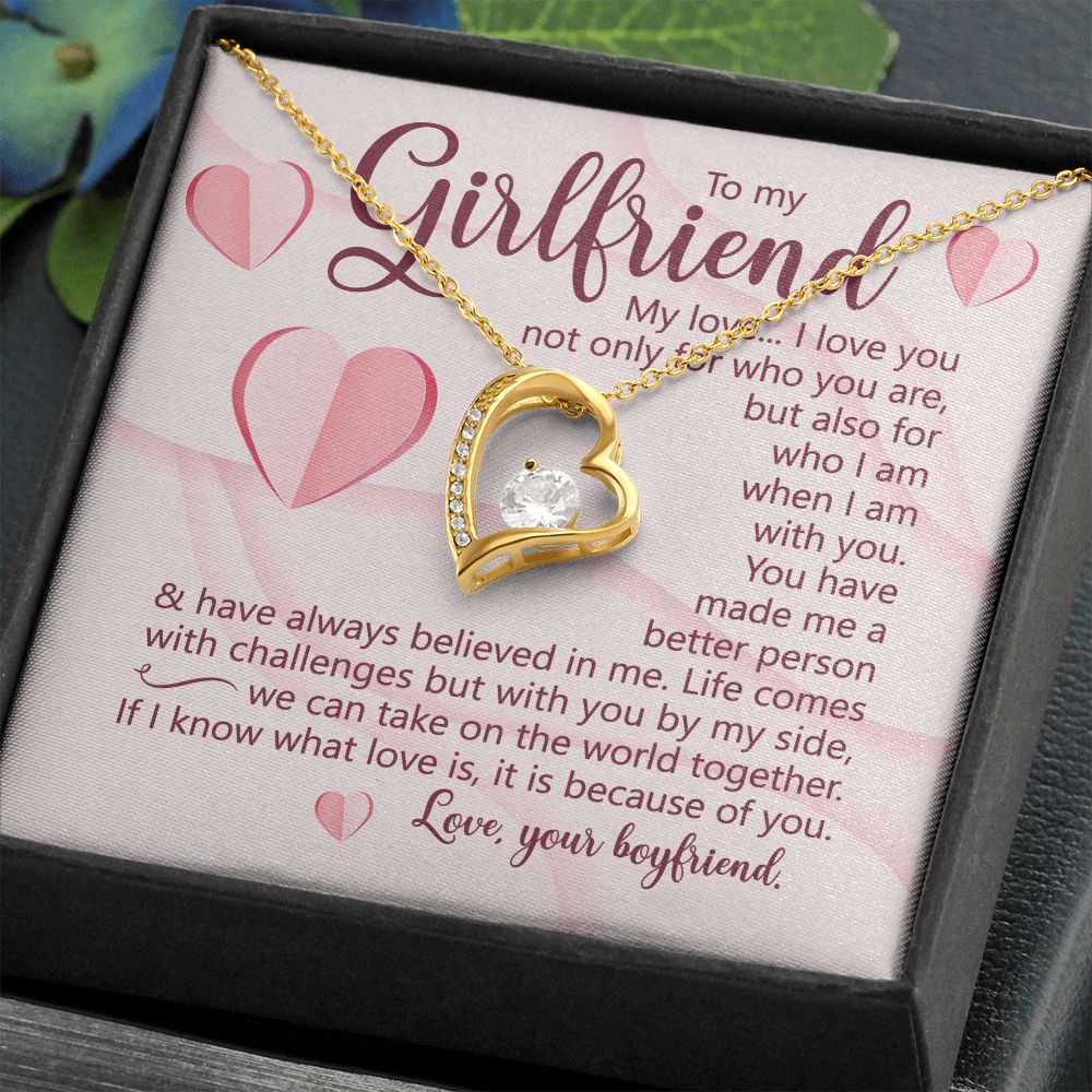 You Have Made Me A Better Person And Have Always Believed In Me - Women's Necklace, Gift For Her, Anniversary Gift, Valentine's Day Gift For Girlfriend