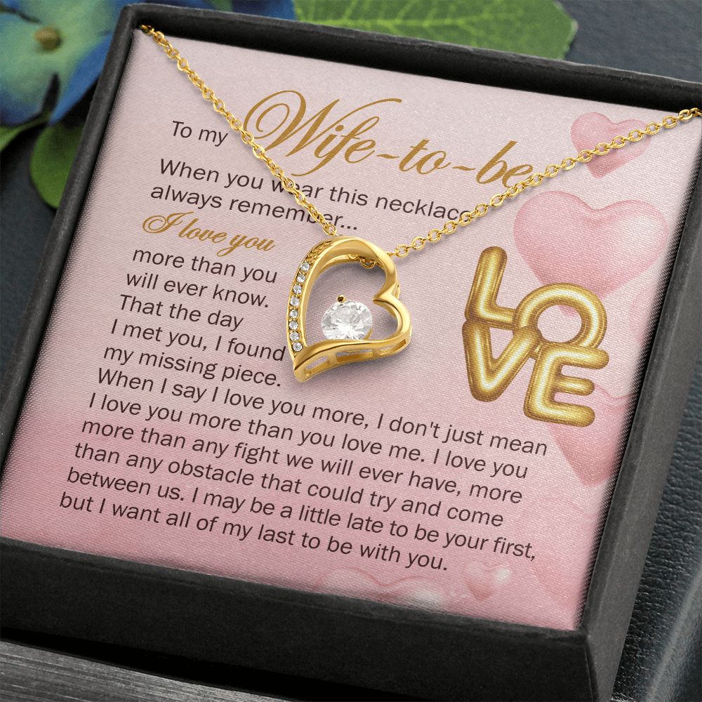 But I Want All Of My Last To Be With You - Women's Necklace, Gift For Her, Anniversary Gift, Valentine's Day Gift For Wife-to-be