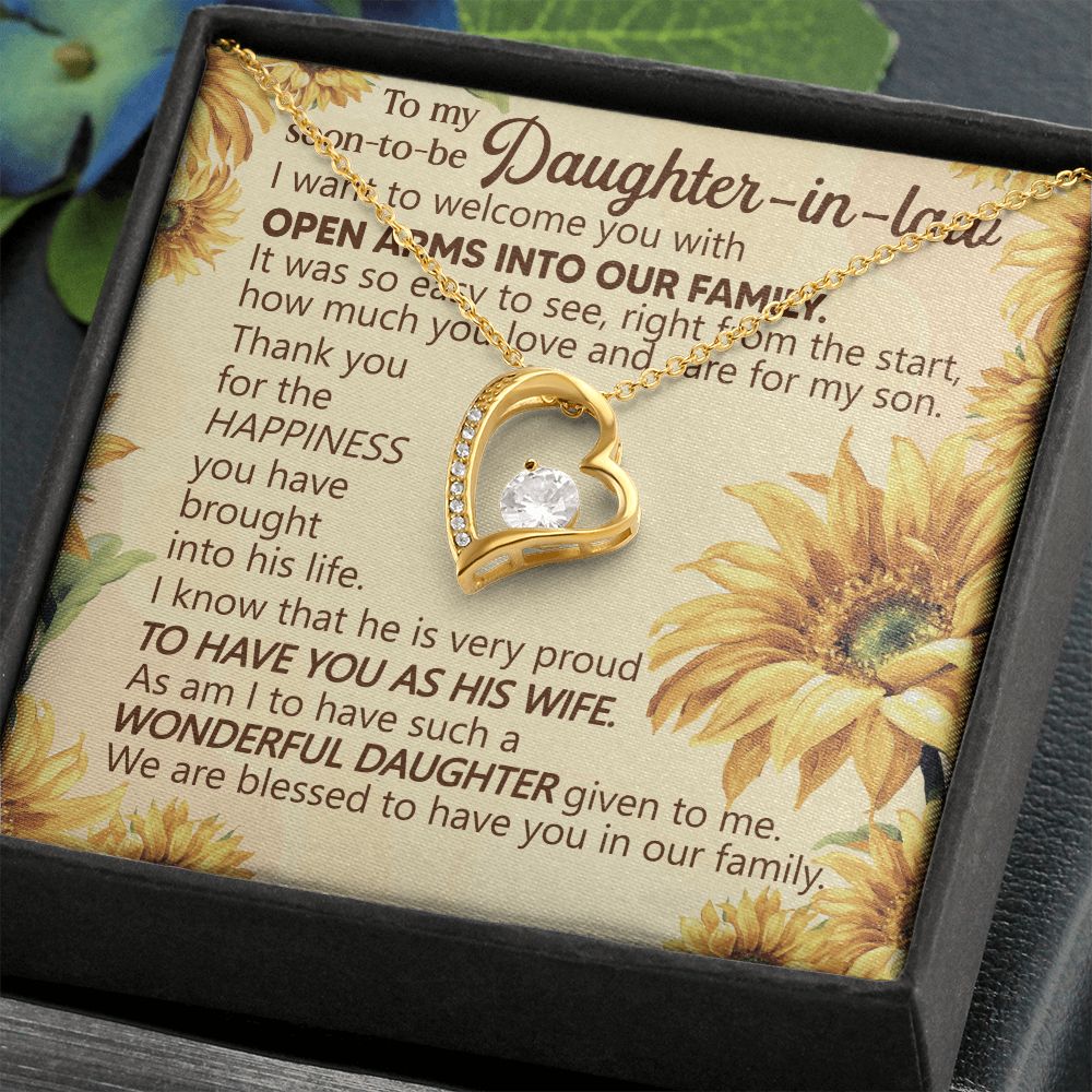 As Am I To Have Such A Wonderful Daughter Given To Me - Women's Necklace, Gift For Son's Girlfriend, Gift For Future Daughter-in-law