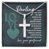 Thank You For Always Being My Support - Cross Necklace, Gift For Boyfriend, Gift For Him, Anniversary Gifts